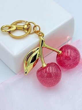 Cherry Purse Charm PINK Only NWOT